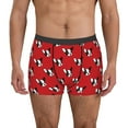 thumbnail image 2 of Goofa Bulldog Red Printed Men's Boxer Briefs Underwear, Moisture-Wicking Underwear, Trunk,Soft and Breathable Cotton Underwear-X-Large, 2 of 9