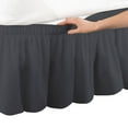 thumbnail image 2 of 100% Egyptian Cotton 1 PCs Wrap Around Bed Skirt 15 inches (Dark Gray,Full), 2 of 5
