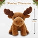 thumbnail image 5 of Plushland Beanie Moose Sentado 7 "" Peluches de peluche Super Suave Vacaciones de Invierno (Benaie Moose), 5 of 5