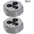 thumbnail image 4 of HUGFEGWE Hex Rethreading Die, UNF 5-44 Carbon Steel Thread Die, Hex Rethreading Die Machine Thread Die, Hexagon Taper Pipe, 2 Pcs CJB91-22857, 4 of 7