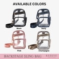 thumbnail image 7 of Kedzie Backstage Clear Sling Crossbody Bag, Champagne (Women's), 7 of 7
