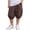 Brown, variant on Solid Color Linen Point Sports Shorts with Pockets for Boys Age 6 Months-12