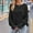 Black, variant on Deal for Days Holiday Decor Ofreoo Women's Striped Knitted Loose Pullover Sweater Long Sleeved Top Round Neck Sweater Sweaters for Women