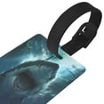 thumbnail image 3 of Cauagu Undersea Shark Print PVC Luggage Tag, Suitcase Label with Name ID Card Baggage Handbag Travel Suitcase Tags Perfect to Quickly Spot Luggage Suitcase, 3 of 7