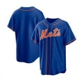 thumbnail image 1 of Mets Baseball Jersey Mets Blue No Number Jersey Embroidered Baseball Jersey, 1 of 1