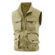 thumbnail image 1 of Chaleco deportivo de color liso para hombre: prenda de trabajo ligera sin mangas con bolsillos, estilo informal para todas las estaciones, 1 of 5