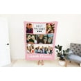 thumbnail image 3 of AISENIN Custom Pink Photo Blanket Personalized Throws Blanket Best Friend Photo Blanket Cozy Blanket Personalized Friend Gift Custom Collage Blanket, 3 of 6