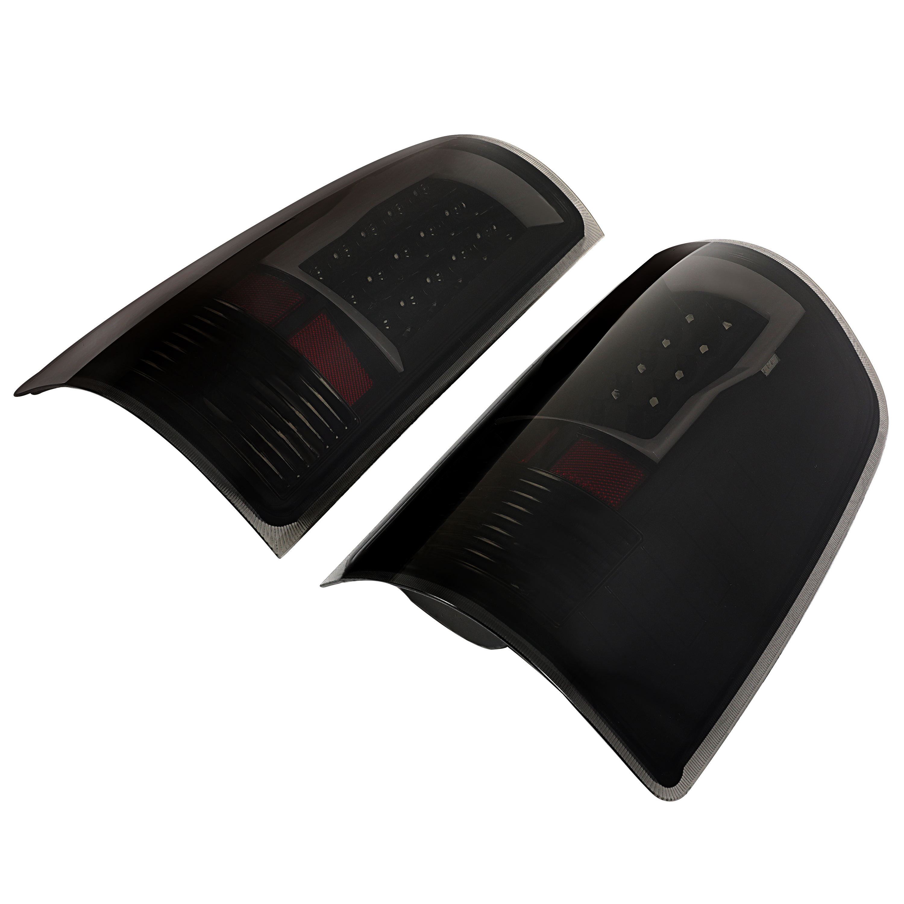 Kojem Pair Smoke LED Tail Lights Compatible with 2007-2014 GMC Sierra 1500 2500HD 3500HD Rear Tail Lamp Driver and Passenger Side