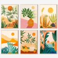 thumbnail image 2 of 6 paquetes de kits de pintura por números para adultos principiantes, pintura bohemia acrílica fácil por número, kits de pintura de acuarela por números sobre lienzo sin marco para decoración de la pa, 2 of 4