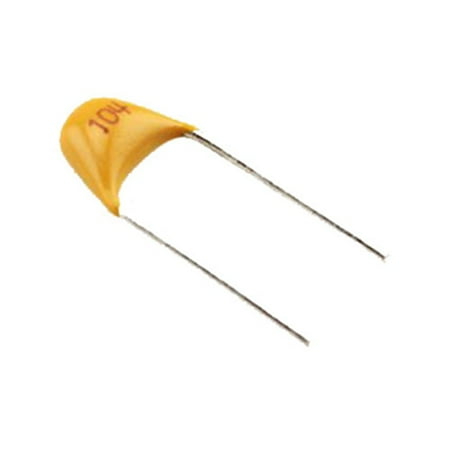 

100 pcs NEW 0.1uF 50V monolithic ceramic chip capacitor 104 Yellow