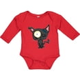 thumbnail image 3 of Inktastic Goth Animals Pets Black Cat Boys or Girls Long Sleeve Baby Bodysuit, 3 of 5
