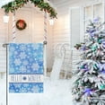 thumbnail image 5 of Hello Winter Snowflake Garden Flag 12.5x18 Double Sided Blue Snow Winter Holiday Yard Outdoor Decorative Flag, 5 of 6