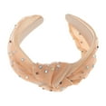 thumbnail image 5 of Unique Bargains 1 Pc Cute Colored Diamond Knotted Headband Headbands for Women Khaki, 5 of 5