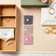 thumbnail image 5 of GOOHOCHY Estuche organizador de joyas de viaje de 3 piezas, plegable, para anillos, collares, pendientes y pulseras. 4 compartimentos para bodas y viajes., 5 of 8