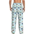 thumbnail image 3 of Picia Turtle Mens Soft Woven Cotton Elastic Waistband Sleep Pajama Pant Lounge Sleep Pant With Pockets And Drawstring-Medium, 3 of 9