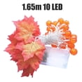 thumbnail image 3 of Bewildely Espíritu de otoño LED hoja de arce calabaza linterna cadena luz decoraciones de otoño luces de hoja de arce Kits de decoración para fiestas, 3 of 6