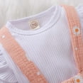 thumbnail image 5 of Odeerbi Autumn Winter Baby Girls Baby Girl 2025 Long Sleeved Blouse Flower Pattern Suspender Skirt Suit, 5 of 9