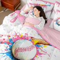 thumbnail image 4 of jejeloiu Baseball Game Gaming 7-Piece Twin Bedding Sets,Colorful Splashing Ink Bedding Comforter Set For Kids Reversible, 4 of 8