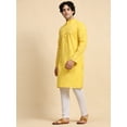 thumbnail image 5 of SKAVIJ Kurta Pajama Set for Men Cotton 2 Piece Top Bottom Traditional Indian Dress Gold XL, 5 of 11