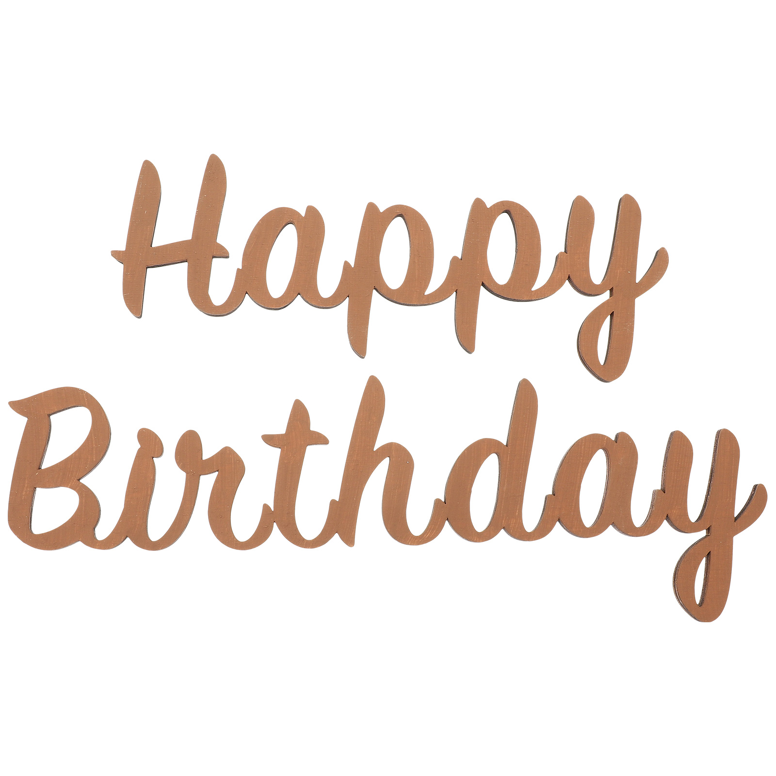 1 Set Wood Happy Birthday Cutouts Wall Stickers Happy Birthday Wood