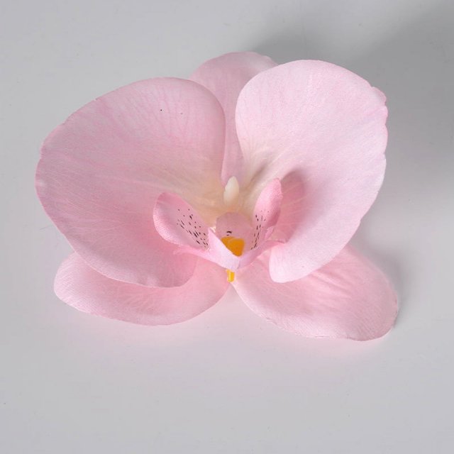 XmhyTop 20 piezas de flores de mariposa artificiales de seda para decoración de bodas, ramos y fiestas, 4,33 pulgadas, rosa claro