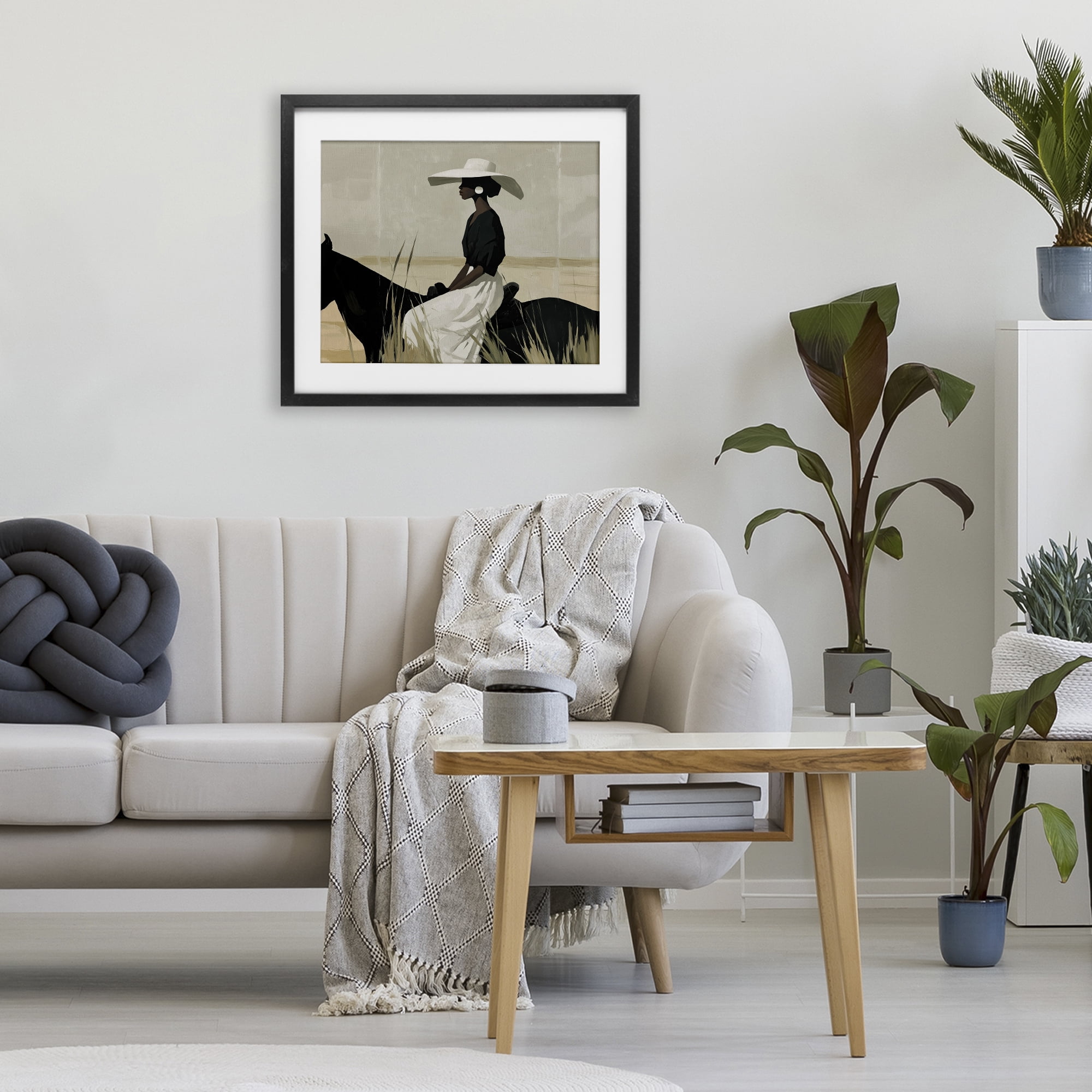 Stupell Industries Equestrian Elegance Silhouette Black Framed Print Under Glass, design by Svetlana Aleynikova