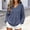 Dark Blue, variant on Vinsonshop Women's V Neck Lightweight Sweaters Casual Long Sleeve Pointelle Knit Pullover Loose Slouchy Tops Black L