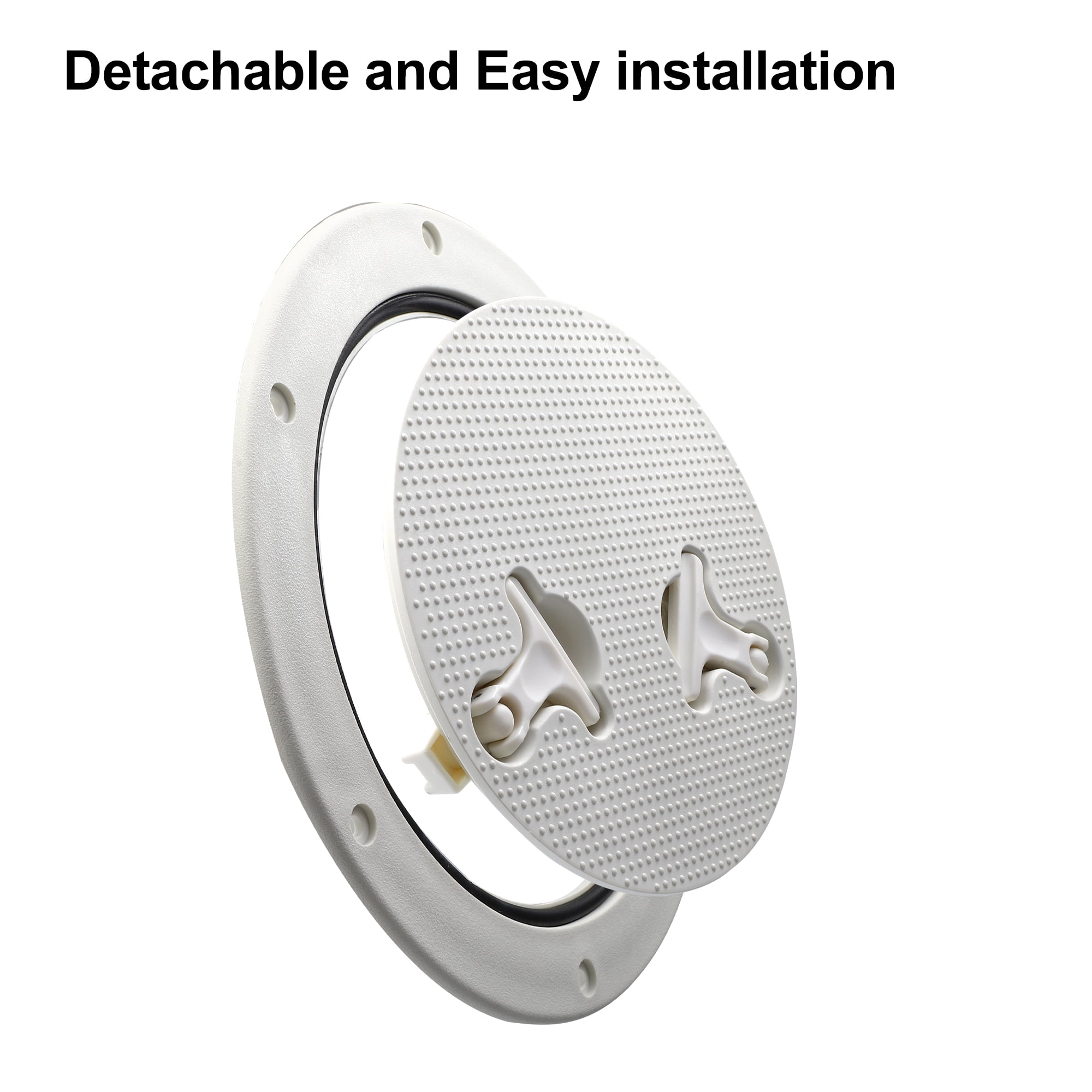 Unique Bargains 8 Inch Boat Inspection Deck Plate Hatch Round Hatch Deck Plate