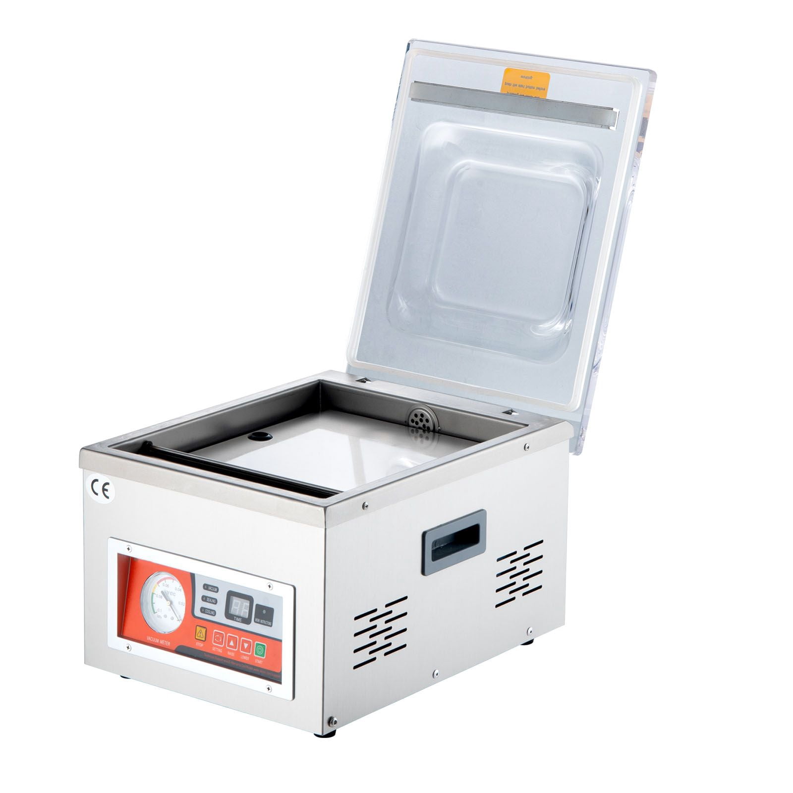 Generic DZ-260A Chamber Vacuum Sealer, Stainless Steel 110V Commercial Kitchen Packaging Machine for Fresh Meat and Fruit, 1 Pack