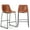 Brown-36" high, variant on EDX Counter Height Bar Stools Set of 2 With Back and Footrest, Metal Frame, 26 inch, Brown