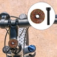 thumbnail image 5 of QccHieUs Bike Headset Caps Cover Metal Sturdy Fashion Headset Stem Top Cap for Road Bikes Brown, 5 of 9