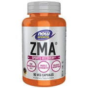 NOW Sports Nutrition, ZMA (Zinc, Magnesium and Vitamin B-6), Enhanced Absorption, Sports Recovery*, 90 Veg Capsules