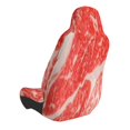 JUNZAN Beef Steaks Pattern Seat Covers,Universal Fit Sedans,Cars,Vans