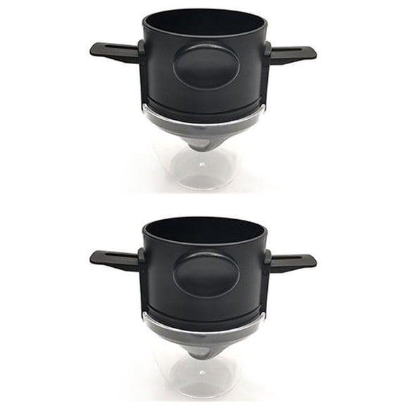 Stainless Steel Coffee Filter Funnel Set with Foldable Handle