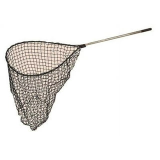 Frabill Kwik-Stow Folding Fishing Net, 16 x 14 Hoop, Black Transparent Mesh  Netting