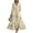Yellow #36, variant on Chiffon Dresses for Women Long Sleeve Maxi Dress V Neck Summer 2026 Belted Boho Beach Sundress Pleated Empire Waist Floral Print Wedding Guest Dress Pink L