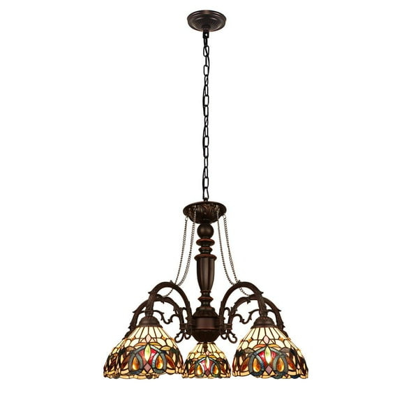 CHLOE Lighting SERENITY Victorian-Style 5-Light Dark Bronze Finish Large Chandelier 27" Wide