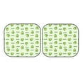 thumbnail image 7 of Bingfone Green Avocado Print 2-Piece Sun Shade Front Windshield - Foldable Car Front Window Sunshades For Most Sedans Suv Truck - Medium, 7 of 7