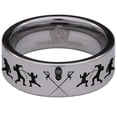 thumbnail image 2 of Fencing Tungsten Carbide Ring, 2 of 9