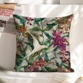 thumbnail image 6 of white bird flower Linen toss pillowcase decoration pillowcase gifting preferred 24x24 inch cushion cover 2 sets sofa pillowcase sofa bedroom living room car, 6 of 8