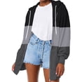 thumbnail image 1 of 2023 Chandails à Capuchon à Fermeture Éclair pour Femmes Grande Taille Mode Décontractée Chandail à Capuche Manches Longues en Liquidation, 1 of 5