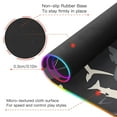 thumbnail image 4 of Wireless Charging Mouse Pad Large RGB Gaming Desk Mat 13 Light Modes Mousepad 31.5x11.8 Shark Outline, 4 of 6