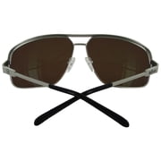 Revo Unisex 1002 Stargazer Aviator Sunglasses, Chrome/Brown