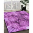 thumbnail image 3 of Ahgly Company Machine Washable Indoor Rectangle Transitional Heliotrope Purple Area Rugs, 8' x 12', 3 of 7