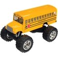 Rhode Island Novelty 5 Inch Diecast Metal School Bus Big Wheel Monster