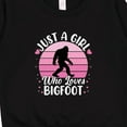 thumbnail image 3 of Inktastic Just a Girl Who Loves Bigfoot Toddler Sweatshirt, 3 of 4