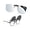 Mirrored Silver-Polarized, variant on Joopin Polarized Clip On Sunglasses Over Eyeglasses for Men Women UV Protection (Black)