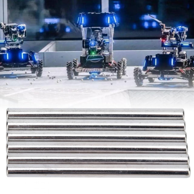 6 Uds Varilla D Eje 303/304 Piezas De Robot Industrial De Tierra De Precisión De Acero Inoxidable 80x6mm