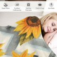thumbnail image 3 of Manta de girasol, manta de chevron blanca, manta de felpa suave y difusa, regalo para adultos y adolescentes, 40 x 50 pulgadas, 3 of 6