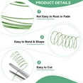 thumbnail image 2 of Uxcell 0.2mm Alambre para Joyería 32 Gauge 328ft Alambre de Cobre para Beadwork Fabricación de Joyería Plantación Tejido DIY 100m Verde, 2 of 7